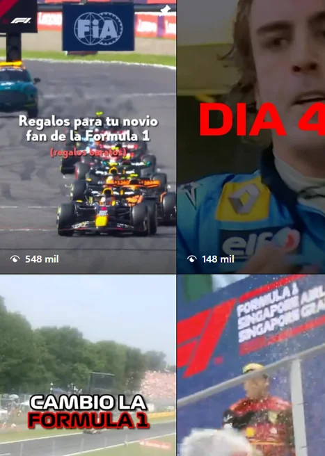 Racedeco Formula 1 social content examples